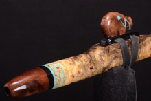 Buckeye Burl Native American Flute, Minor, High D-5, #G2H